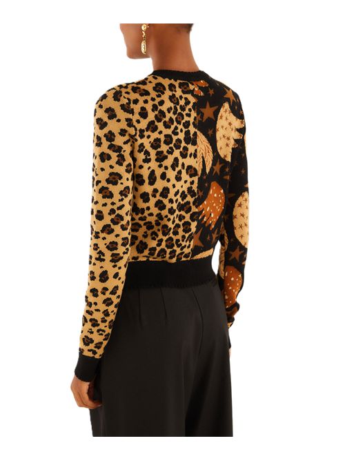 banana leopard mixed cardigan Farm Rio FARM Rio | 35182725112 BANANASKY BLACK